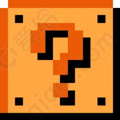 Pixel Art Question Mark - pixel art - Transparent Layer PNG