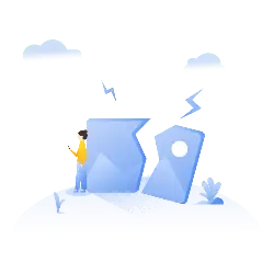 Broken Phone - clouds - PNG