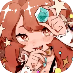 Red-haired Girl - stars - Lossless PNG