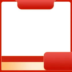 Red Card Background - gradient - Transparent Layer PNG