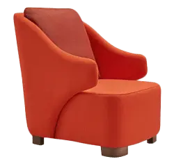 Orange Armchair - home - Free Download PNG