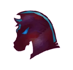 Purple Horse Head - purple - No Background PNG