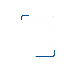 Blue-bordered Black Screen Device - minimalist design - Free Download PNG