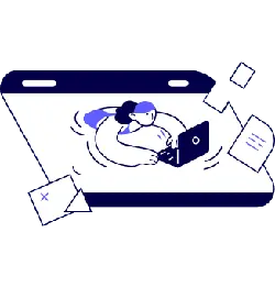 Person Using Computer - work - High Resolution PNG