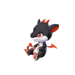 Baby Dragon - red - Transparent Layer PNG