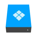 Blue Cube - design element - color - High Resolution PNG