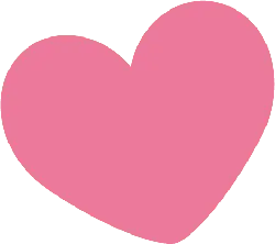 Pink Heart - simple - Fast Download PNG