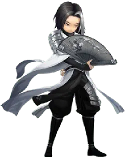 Silver-haired Swordsman - long hair - Free PNG