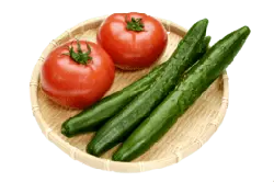 Tomato and Cucumber - fresh - High Resolution PNG