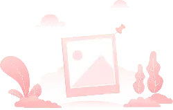 Pink Picture Frame with Landscape - pink - Free PNG