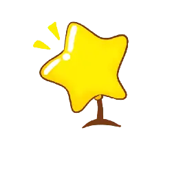 Shining Star Trophy - gold - High Resolution PNG