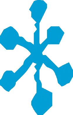 Snowflake - geometric shape - Curated PNG