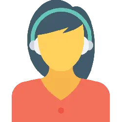 Person with Headphones - comic - Transparent Layer PNG