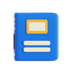 Blue Notebook - office - blue - PNG
