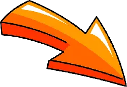 Orange Arrow - design - Free Download PNG