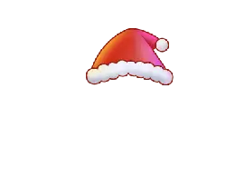 Santa Hat - white - holiday - PNG