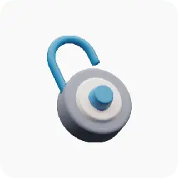 Blue Padlock - equipment - PNG