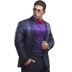 Purple Suit Man - Fast Download PNG