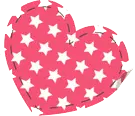 Star Heart - pattern - No Watermark PNG