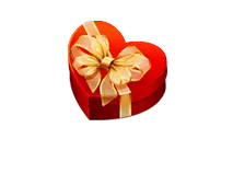 Heart-shaped Gift Box - High Quality PNG