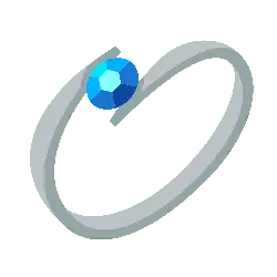 Blue Gemstone Ring - High Quality PNG