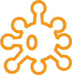 Virus Symbol - graphic - No Background PNG