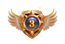 Number Three Badge - emblem - PNG
