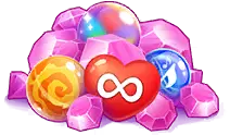 Heart Gem - game item - Transparent Background PNG