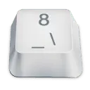 Number 8 Key - key - High Resolution PNG