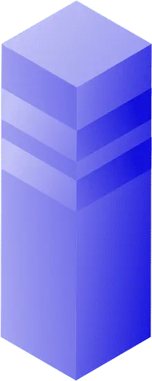Blue Cube - minimalist - geometric shape - Free Download PNG