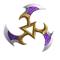 Purple Gold Trident - weapon - Free Download PNG
