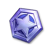 Purple Hexagon Star Badge - star - Transparent Layer PNG
