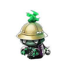 Green Zombie - helmet - PNG