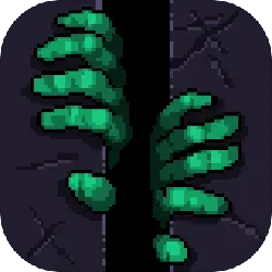 Pixel Green Plant - pixel art - No Background PNG