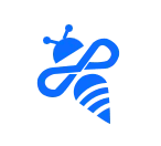 Blue Bee - logo - Free Download PNG