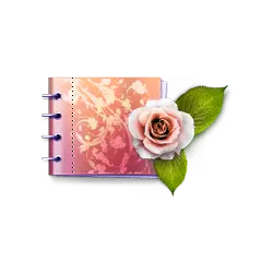 Pink Notebook Rose - rose - Transparent Layer PNG
