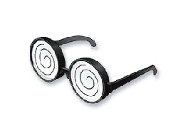 Spiral Glasses - humorous - No Watermark PNG