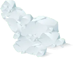 Ice Crystals - white - Transparent Background PNG