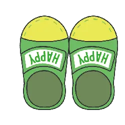 Happy Slippers - happy - PNG