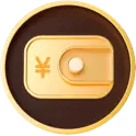 Coin Icon - game - Transparent Background PNG