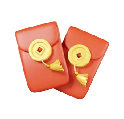 Red Envelope - red - chinese - Transparent Layer PNG