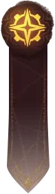 Golden Emblem Flag - gold - Transparent Layer PNG