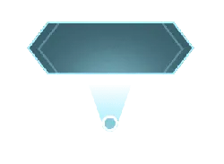 Hexagonal Cursor - interface element - Transparent Layer PNG