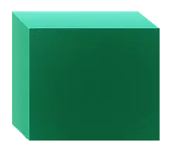 Green Cube - solid figure - Lossless PNG
