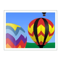Hot Air Balloon - grass - Free Download PNG