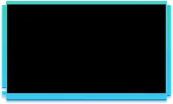Blue Rectangle Frame - simple - graphic design - Lossless PNG