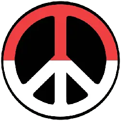 Peace Symbol - red - No Watermark PNG