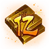 Gold Block - game item - Transparent Background PNG