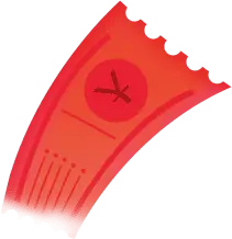 Red Clock - art - No Background PNG