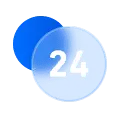 Number 24 - circle - High Resolution PNG